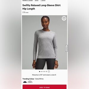 Swiftly Relaxed Long Sleeve Shirt